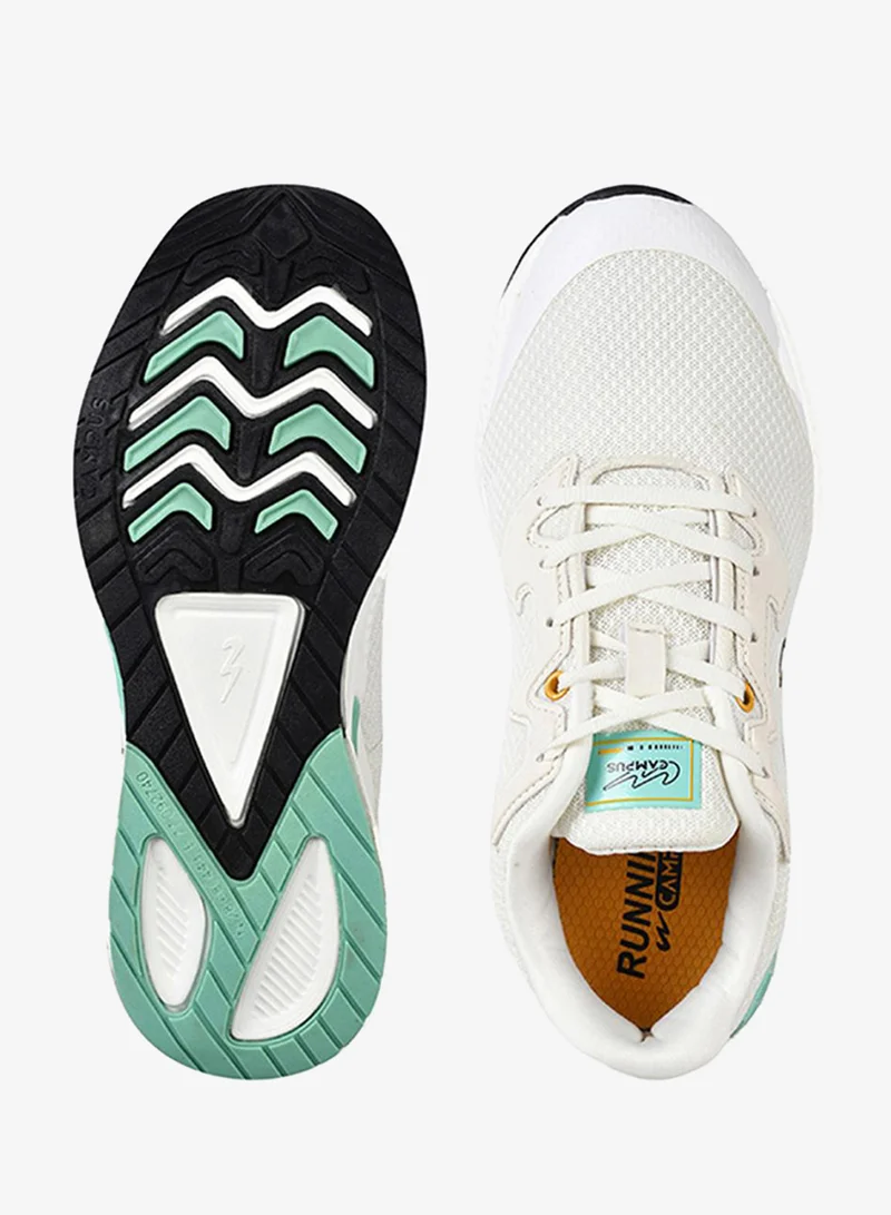 CAMPUS Men Camp Paul Pu Cushion Lace-Up Running Shoes-Off White