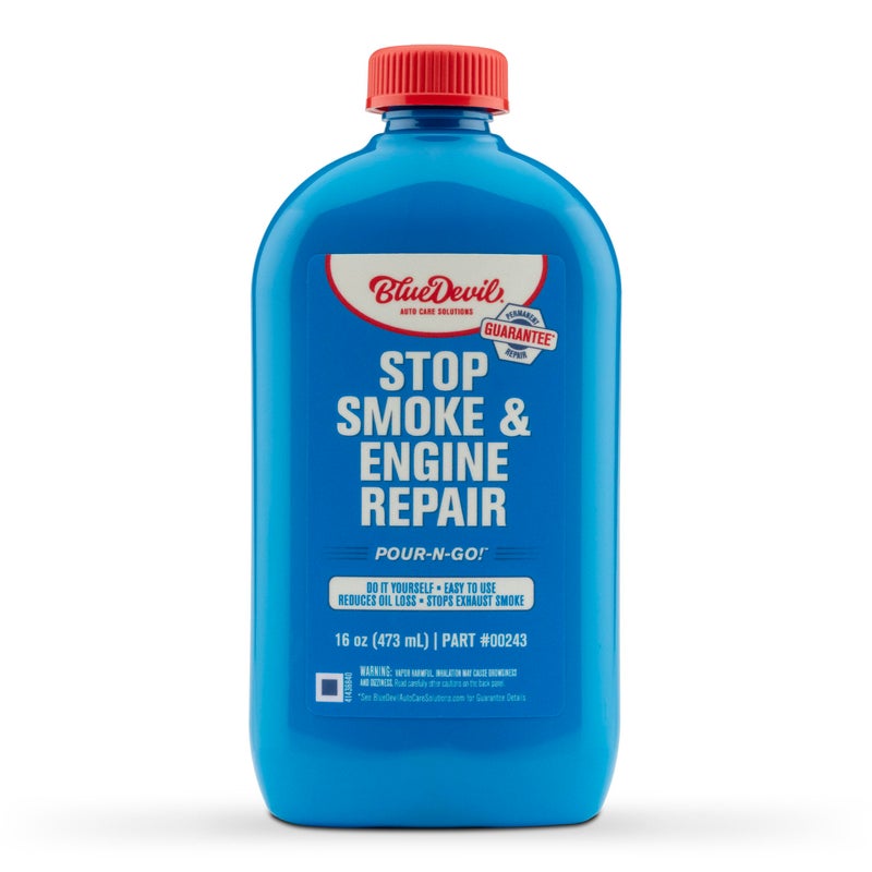 BlueDevil Products Stop Smoke & Engine Repair â€“ 16 oz | Reduces Exhaust Smoke & Restores Engine Compression | Works While You Drive - Image 1