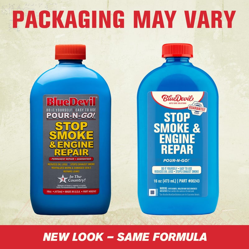 BlueDevil Products Stop Smoke & Engine Repair â€“ 16 oz | Reduces Exhaust Smoke & Restores Engine Compression | Works While You Drive - Image 2