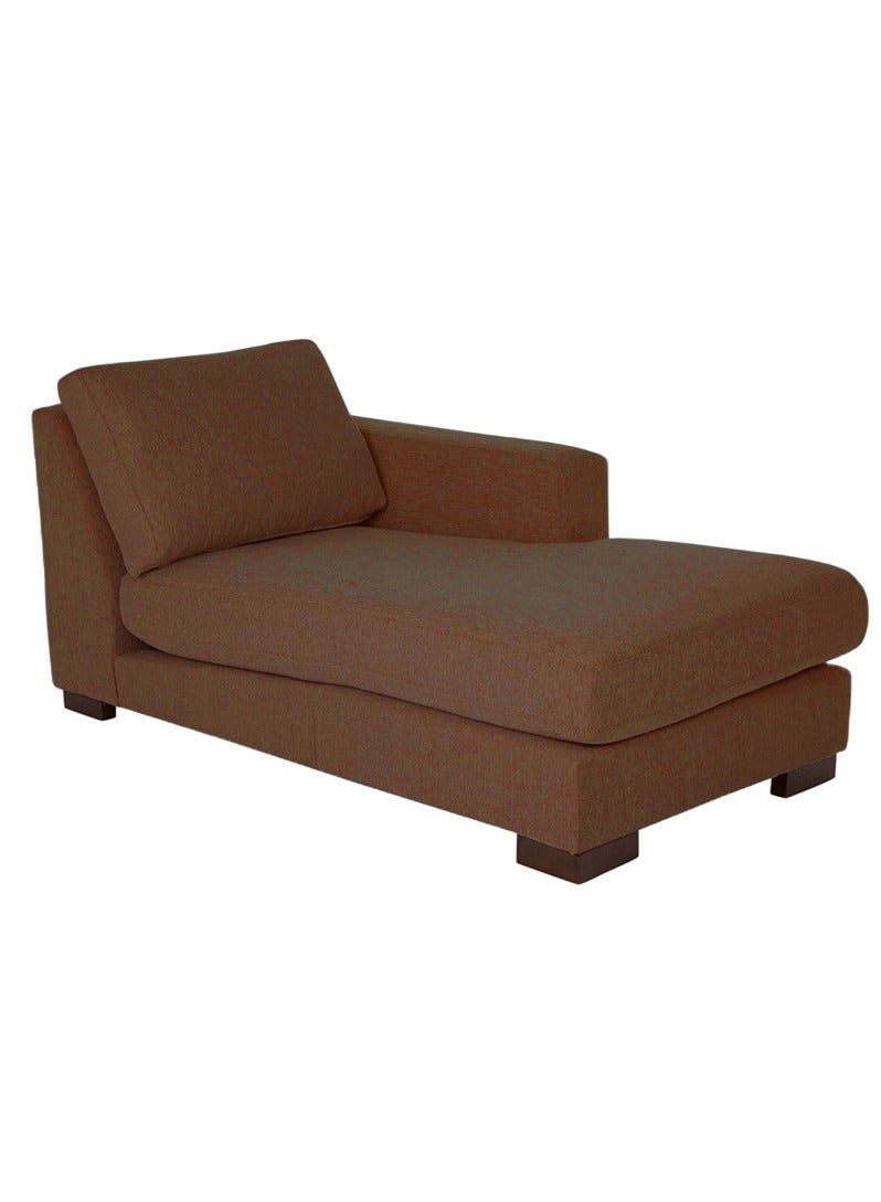 House One Right Corner Sofa with Left Armrest Upholstered in Linen - Brown - Image 1
