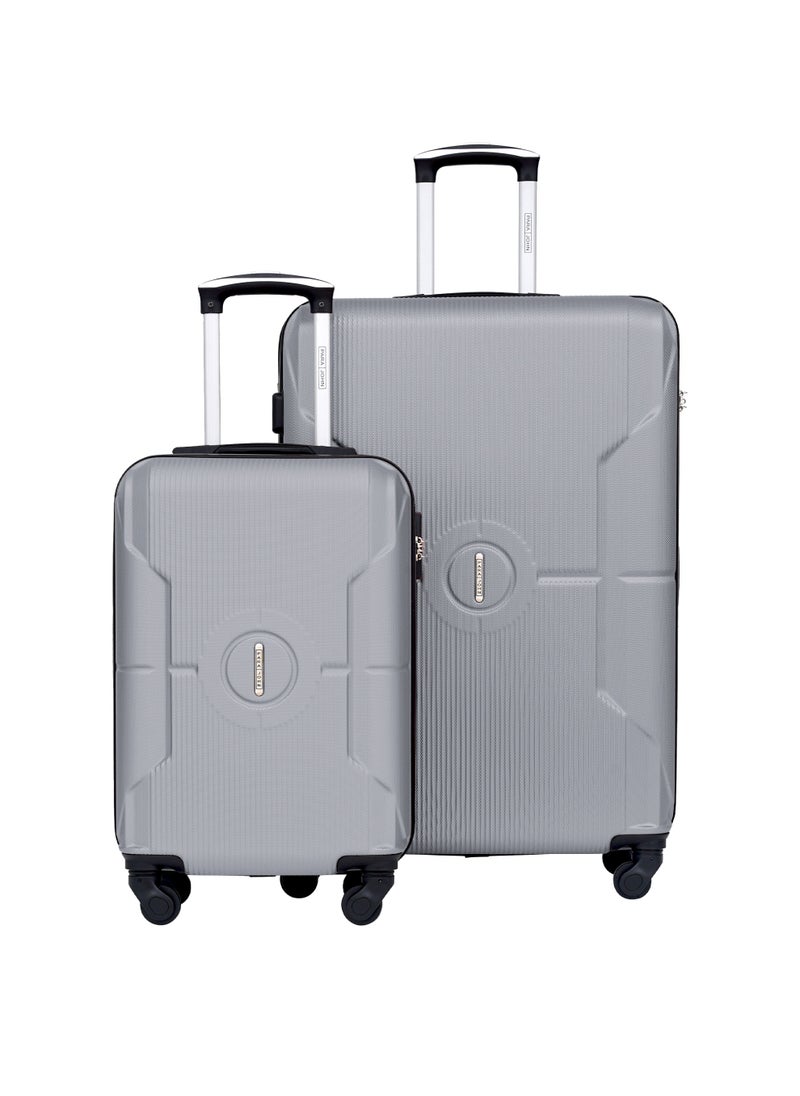PARAJOHN Sparkle ABS Hardside Spinner Luggage Trolley Set Silver  - Image 1