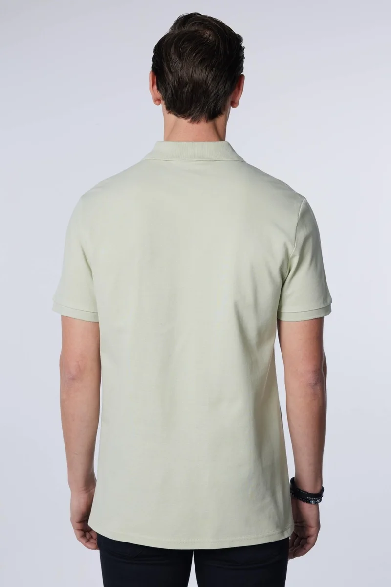 تودورس Men's Slim Fit Narrow Cut Cotton Plain Pique Gray Polo Neck T-Shirt