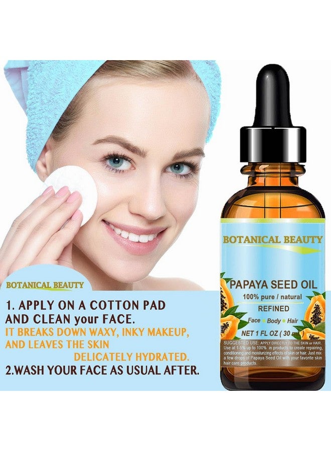 Botanical Beauty Papaya Seed Oil. 100% Pure / Natural / Undiluted /Refined Cold Pressed Carrier Oil. 0.5 Fl.Oz. 15 Ml. For Skin Hair And Lip Care. - Image 4