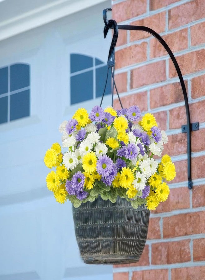 GhuaH 3 Pcs Artificial Flowers for Outdoors Silk Flowers UV Resistant Faux Flowers for Outdoor Planters Realistic Spring Decor Artificial Dahlia Flowers for Front Door Porch Patio Balcony Yard Mix - Image 3