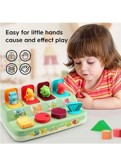 LENND Smart Novelty Baby Pop Up Toy - Dinosaur Theme Pop Up Baby Toy Animals - Pop Up Toys for Toddlers 18 Months +, Educational Montessori Toy for Babies  - Image 2