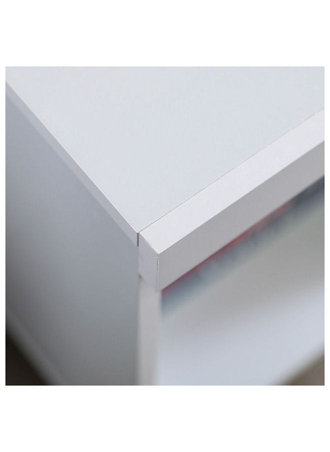 DANUBE HOME Valeria TV Cabinet For Up To 32 Inches TV Entertainment Wall Unit Furniture Wooden TV Stand For Living Room Bedroom TV Rack L90xW30xH54 cm White  - Image 5