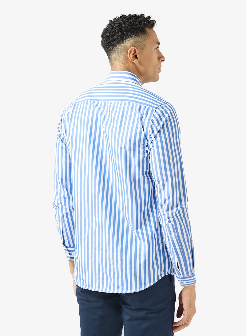 Robert Wood Shirt Thick Stripe Formal Shirt - Image 2