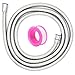 LEIMO KPARTS LEIMO KPARTS Metal Shower Hose ReplacementÃ¯Â¼Å’96 inch Extra Long Chrome Handheld Shower Head Hose - Lightweight And  - Image 2