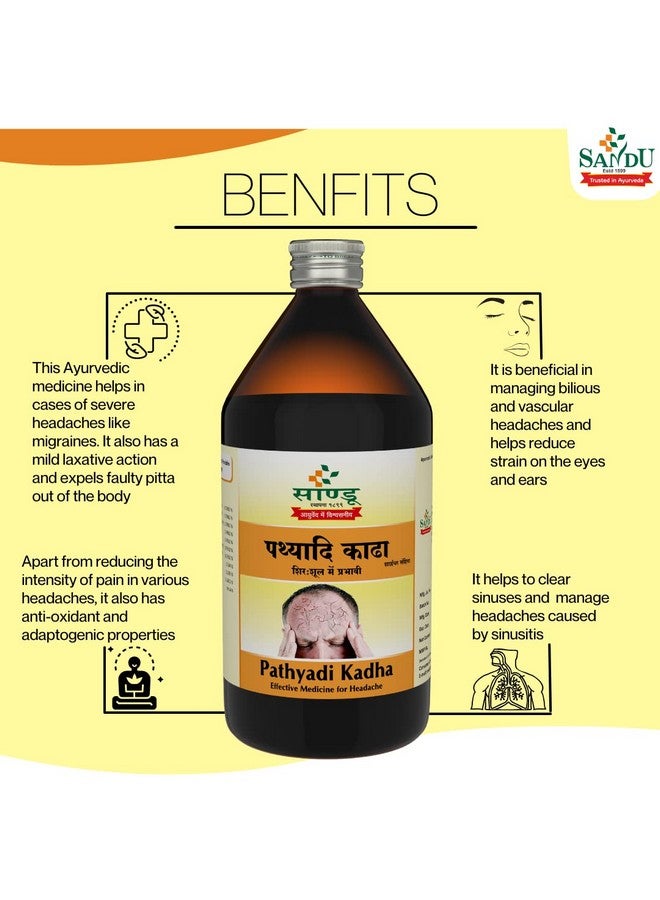 SANDU Pathyadi Kadha (450 Ml) - Image 4
