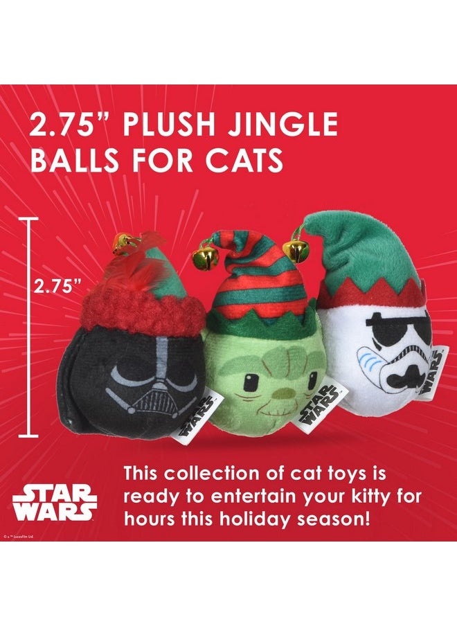 ستار ورز مجموعة ألعاب قطط Star Wars for Pets Holiday المكونة من 3 قطع مع كرات Darth Vader وStormtrooper وYODA Jingle للقطط | لعبة Star Wars للقطط | هدايا عيد الميلاد للقطط  - Image 5
