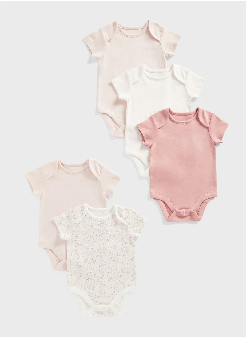 mothercare Infant 5 Pack Assorted Bodysuits