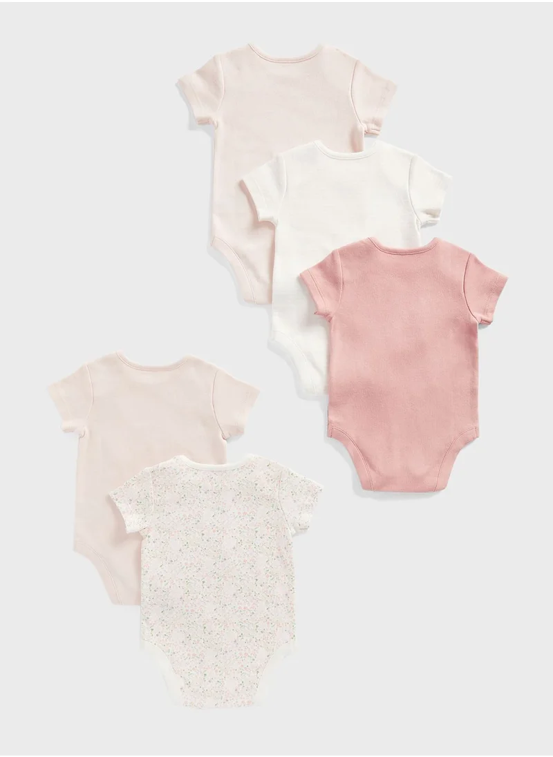 mothercare Infant 5 Pack Assorted Bodysuits