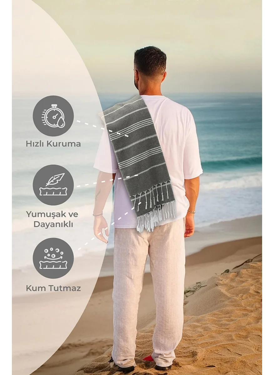 فافورا Peshtamal Beach Towel 90X140 - Gray
