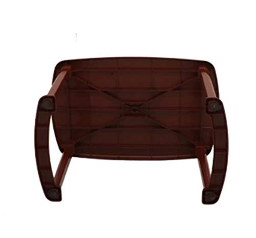 RW REST WELL Arjun 4 Seater Plastic Dining Table for Home, Restaurants, Cafeterias and Outdoor Areas (Rectangular, Globus Brown) - Image 4