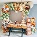 DUBEDAT Woodland Animal Balloons Garland Arch138Pcs Sage Green Brown Sand White Balloons for Baby Shower Kids Woodland Animals Theme Birthday Party Supplies Decorations - Image 4