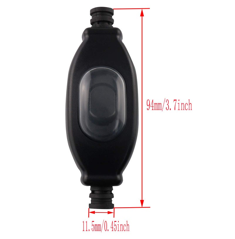 AXLIZER 2PCS Outdoor Dustproof Rocker Switch, Waterproof Switch, Appliance Switch, Inline ON/Off Rocker Switch - Image 5