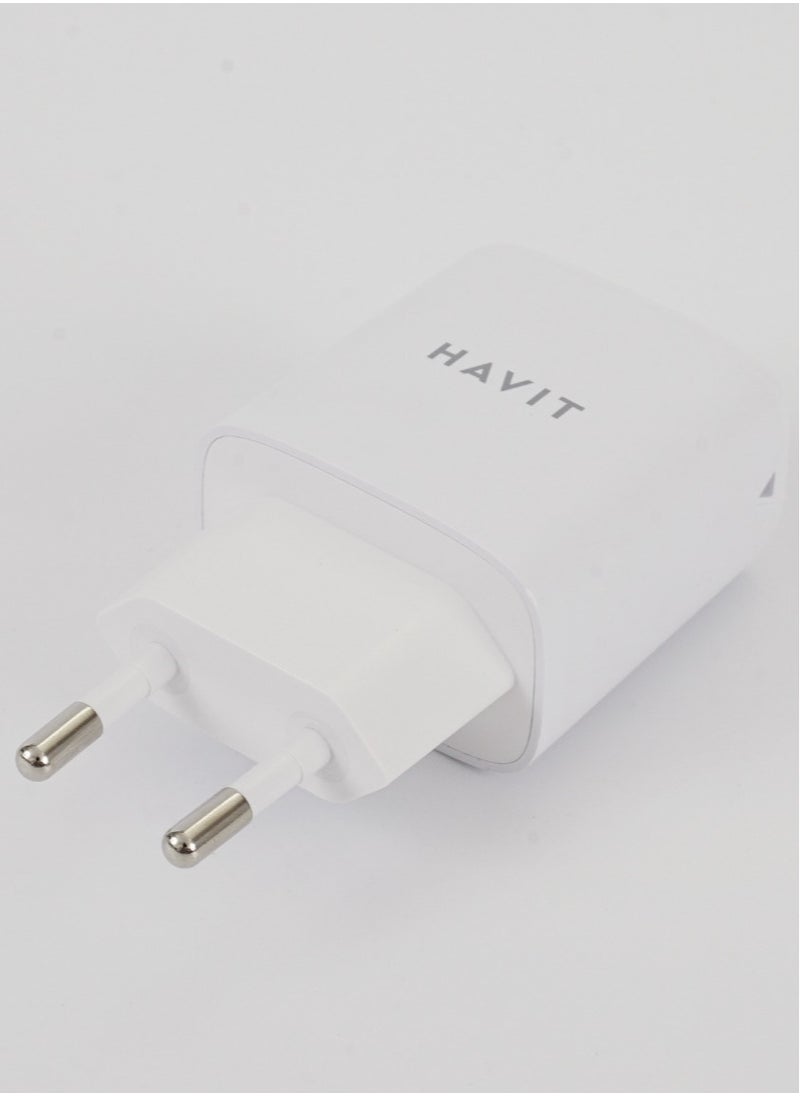 havit - Havit Wall charger 22.5Watt St922 output 22.5 Watt, Support VOOC; Compatible with Oppo, Realme One Plus, with Type A to USB C VOOC Cable - Image 1