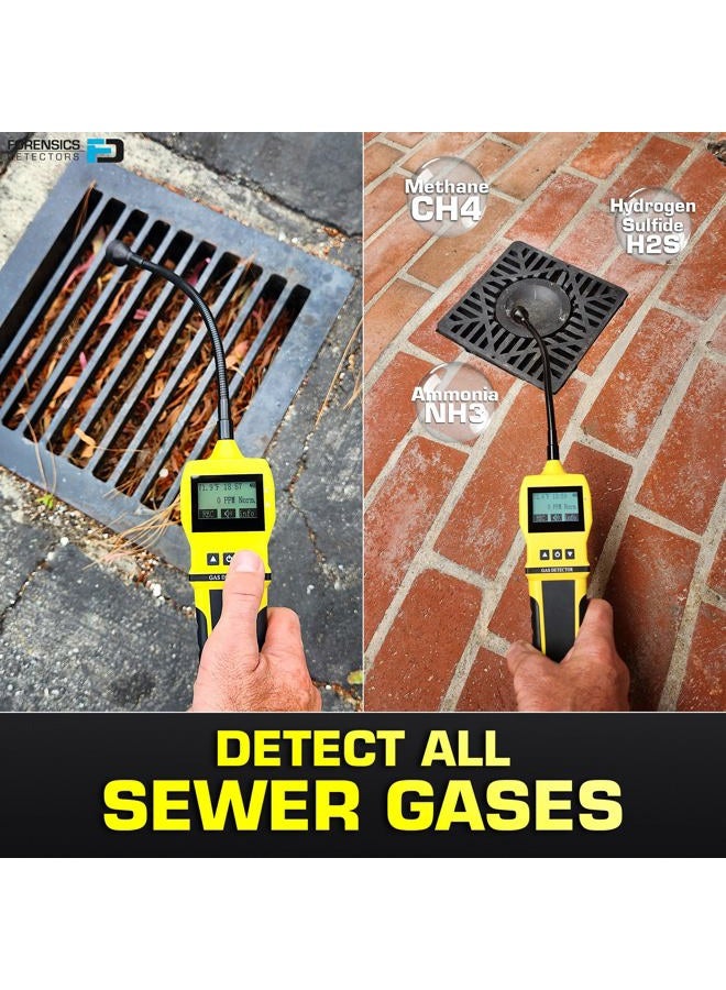 FORENSICS DETECTORS FD FORENSICS DETECTORS Gas Leak Detector Adjustable Alarms 0-10,000Ppm & 1Ppm Resolution Display Water, Dust & Explosion Proof Li-Ion Battery Natural Gas, Methane, Propane, Butane, H2, Nh3 & Alkanes - Image 5