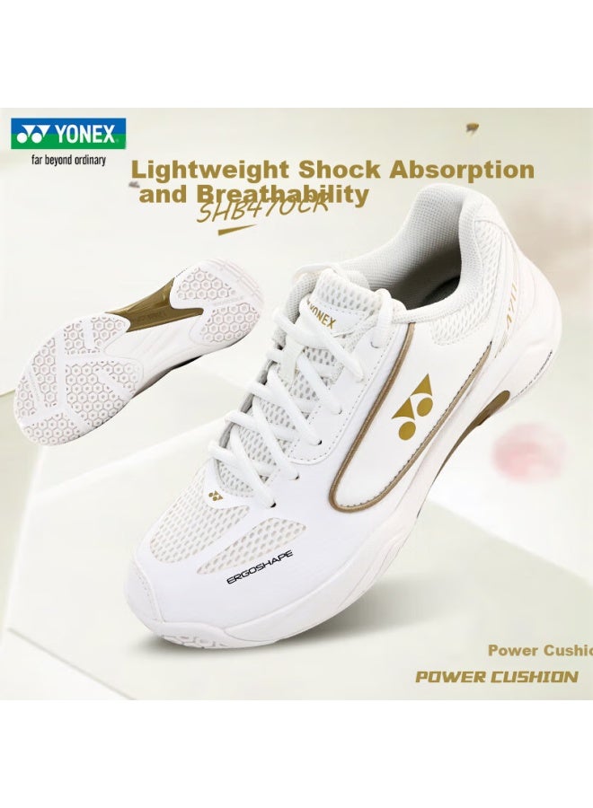 Yonex Shb470Cr Badminton Shoes For Men And Women, Cushioning And Anti-Slip Sports Shoes, White, Size 42 - Image 3