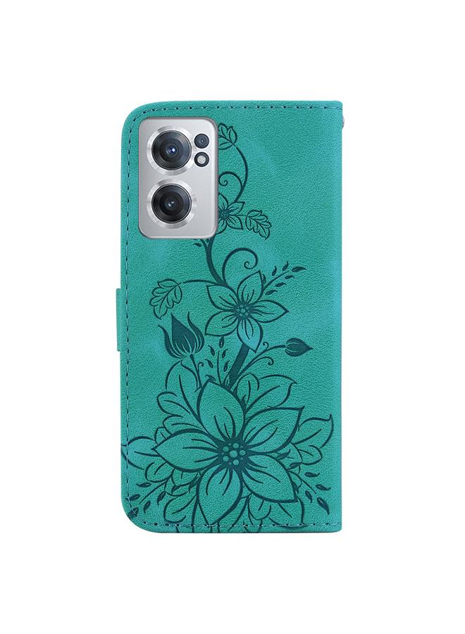erorex Case For OnePlus Nord CE 2 5G Lily Embossed Leather Phone Case  - Image 3