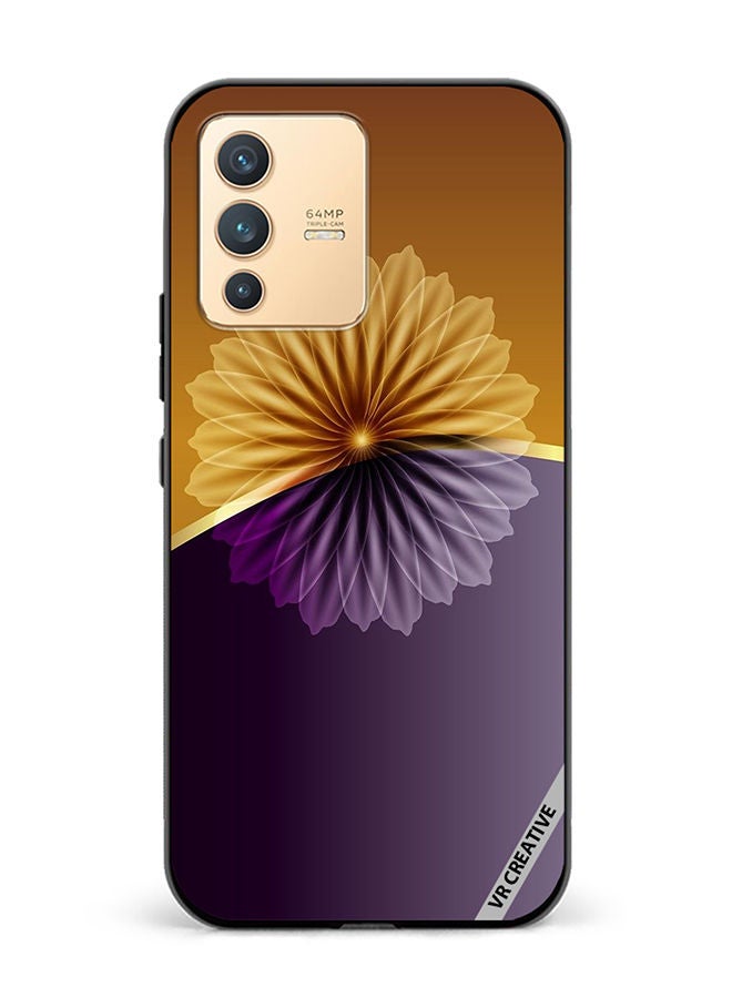 VR CREATIVE Protective Case Cover For Vivo V23 5G Flower Design Multicolour - Image 1
