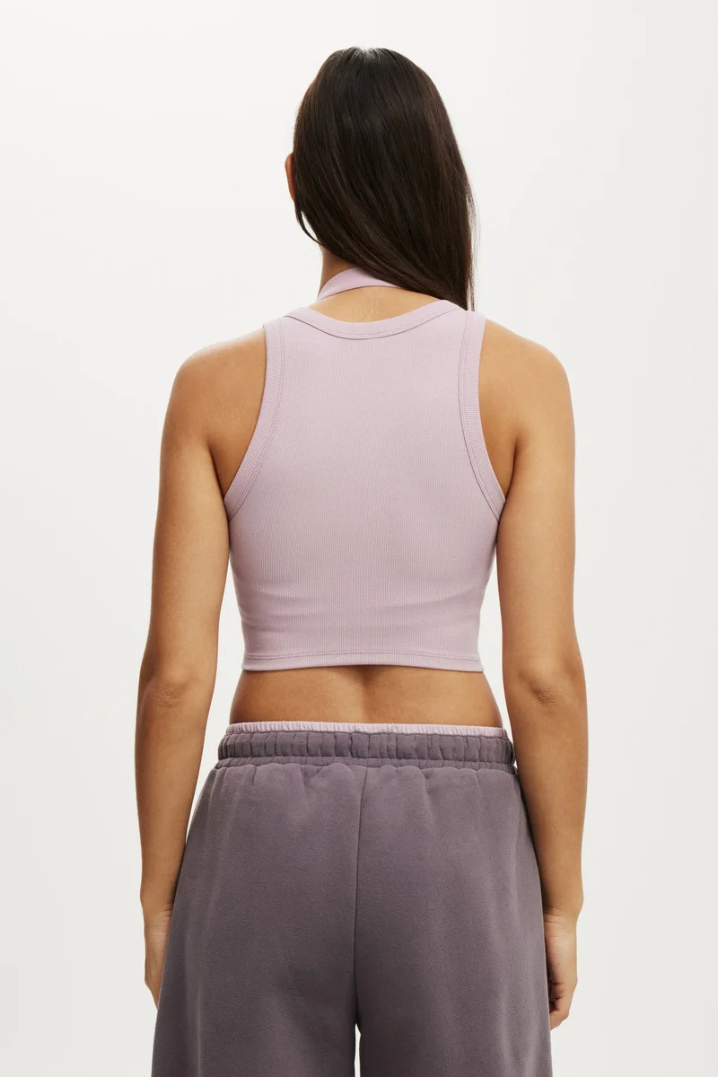 Cotton On  ACTIVE RIB CURVED HEM TANK TOP for Women | Best Price UAE