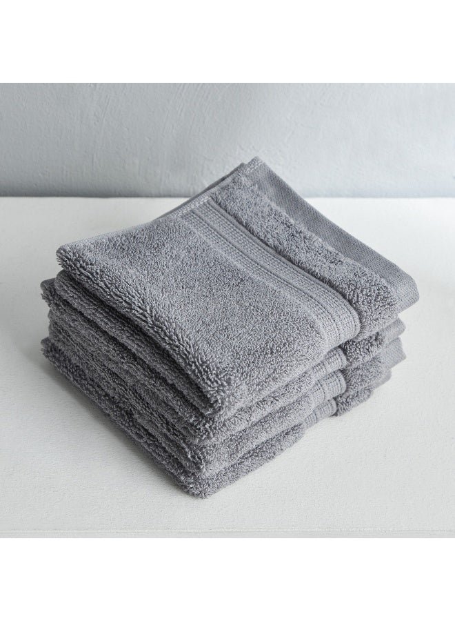Home Box 4-piece Textured Face Towel - Image 1