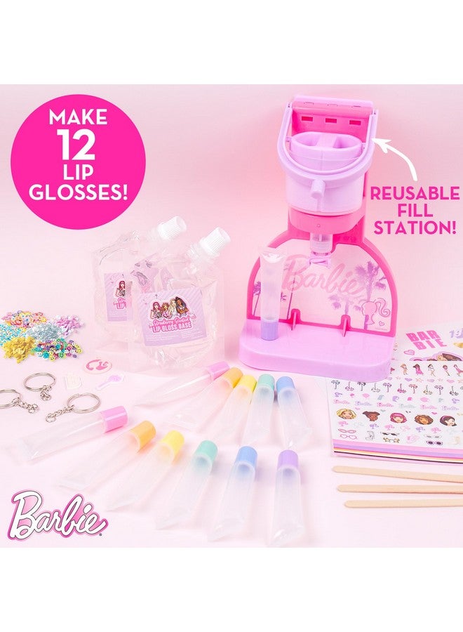 Barbie Barbie Sweet Shop Lip Gloss Making Kit, Makes 12 Accessories, Lip Glosses & Keychains, Arts and Crafts kit for Kids Ages 6+, Gifts for 6 Year Old Girl - Image 2