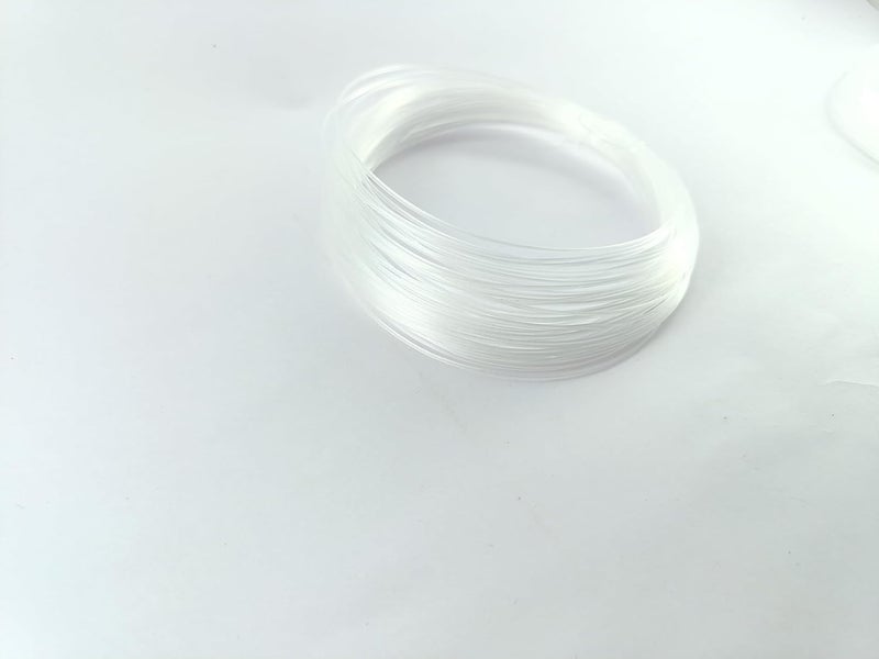 advancedestore advancedestore 60 feet Fishing Hook Tying Clear Thread Wire WhiteTangusPack of 1 - Image 4