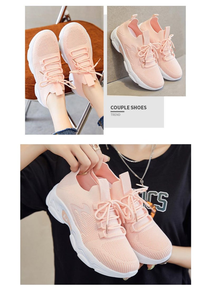 NIBEMINENT Women's Summer  Casual Shoes Fashion Running Shoes Flying Woven Breathable Sneakers Women's Shoes - Image 2