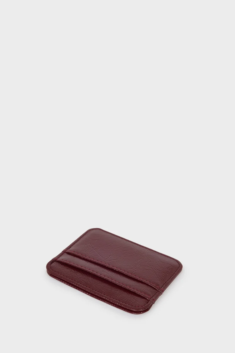 Defacto  Woman Faux Leather Business Card Wallet for Women | Best Price UAE