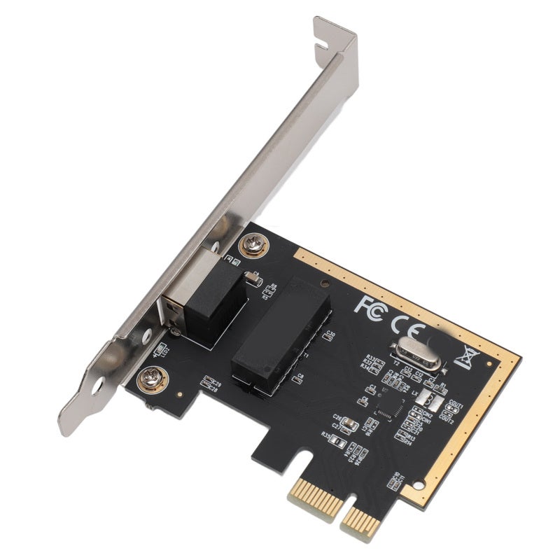 REALTEK PCIe Gigabit Network Card 1000Mbps RJ45 Interface Automatic Pair Detection - Fast Reliable Desktop PCI Express Network Card for Home Office Environments - Image 2