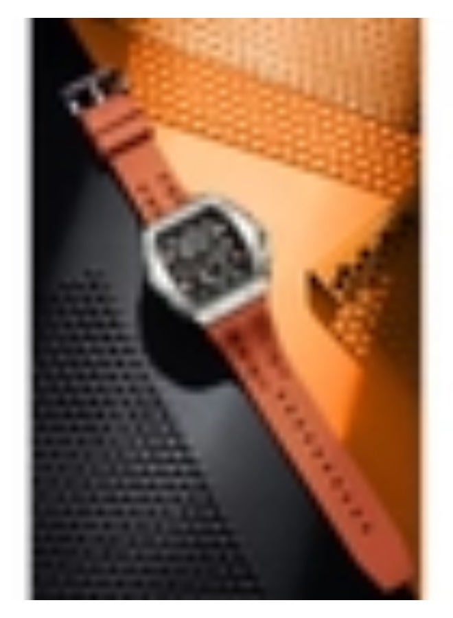 TSAR BOMBA ساعة يد أنالوج للرجال من سلسلة تسار بومبا بقرص برتقالي - TB8211Q-02 - Image 3