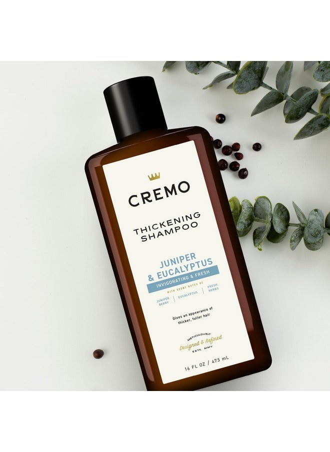cremo Cremo Juniper & Eucalyptus Barber Grade Thickening Shampoo, 16 Fl Oz  - Image 2