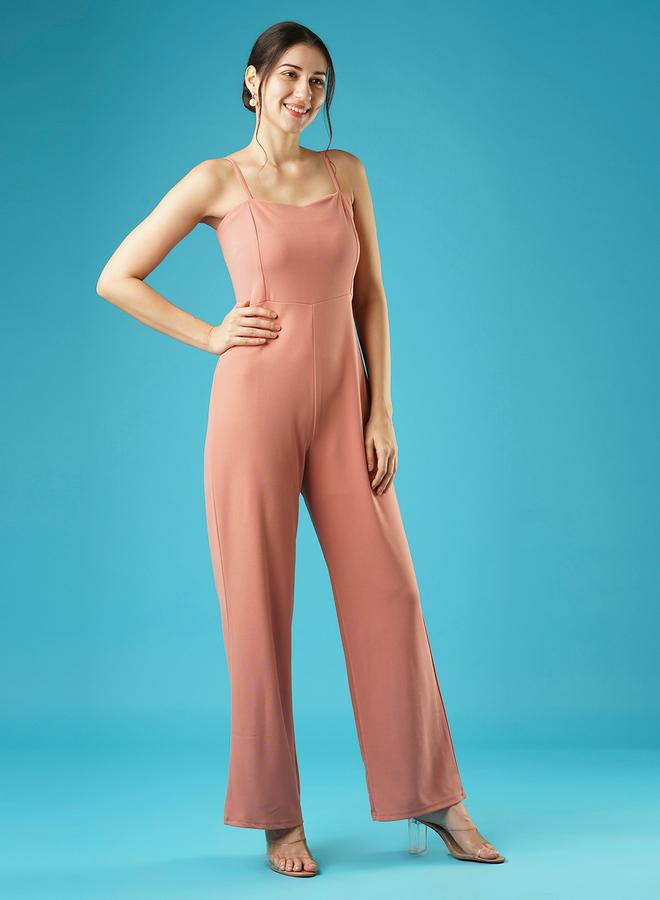 globus Sweetheart Neck Strappy Straight Leg Jumpsuit - Image 2