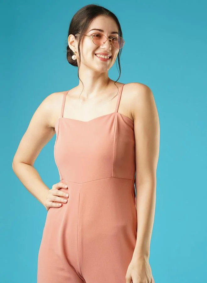 globus Globus Sweetheart Neck Strappy Straight Leg Jumpsuit