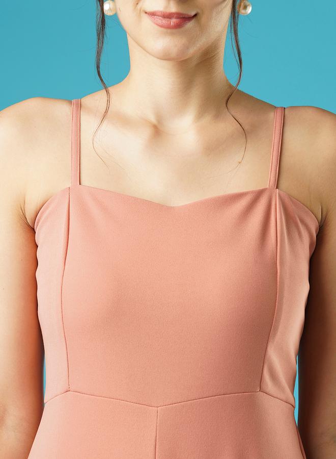 globus Sweetheart Neck Strappy Straight Leg Jumpsuit - Image 4