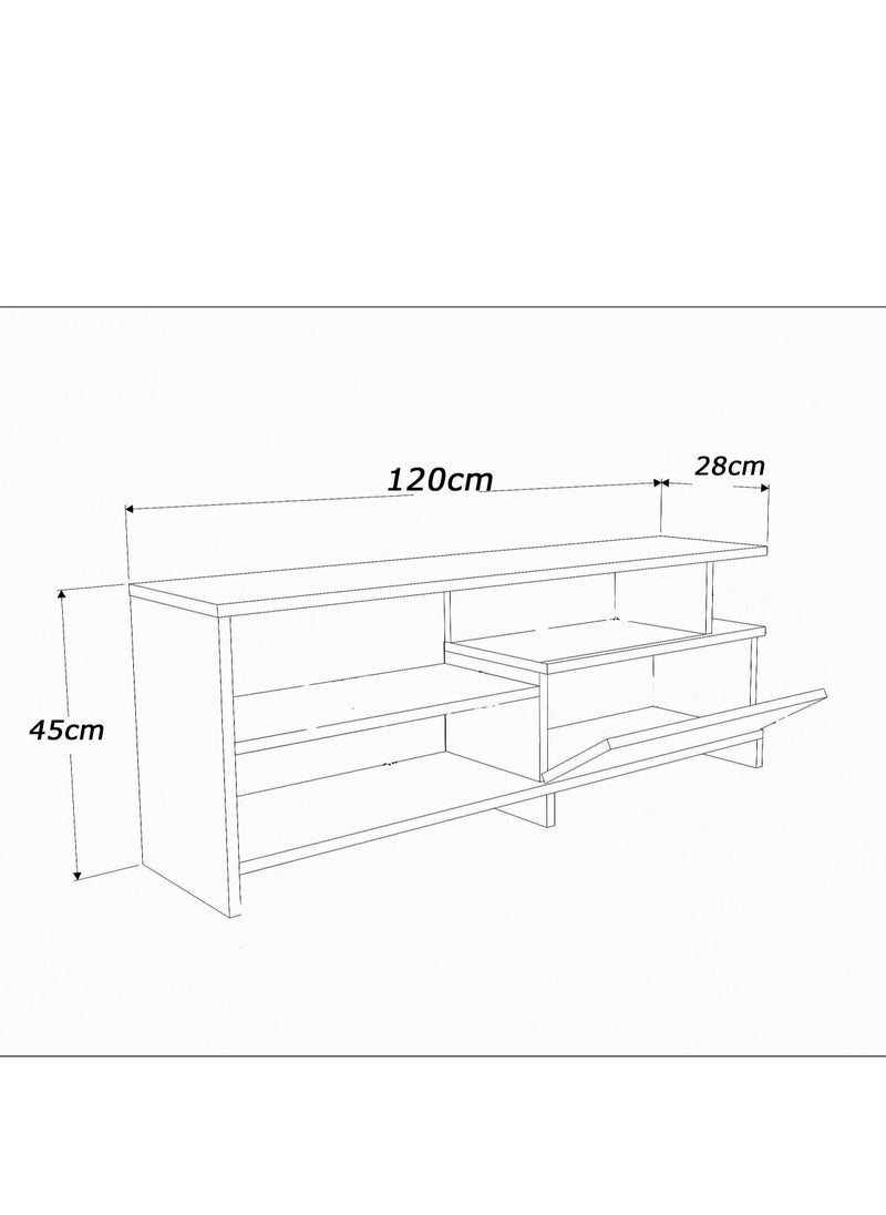 Modern TV unit - height 45 cm - width 120 cm - depth 28 cm, from Furniture Store. - pzsku/ZE7E6FFB9BD0828F4FC5AZ/45/1741167368/2ea2f092-7260-4cd2-aa85-f63cde8f1928