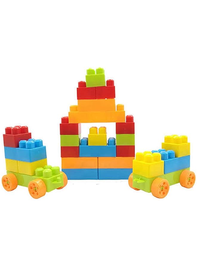 Akrobo Fun Moment Plastic Mega Blocks Building Red Bag 100Pcs For 3+ Age - Image 4