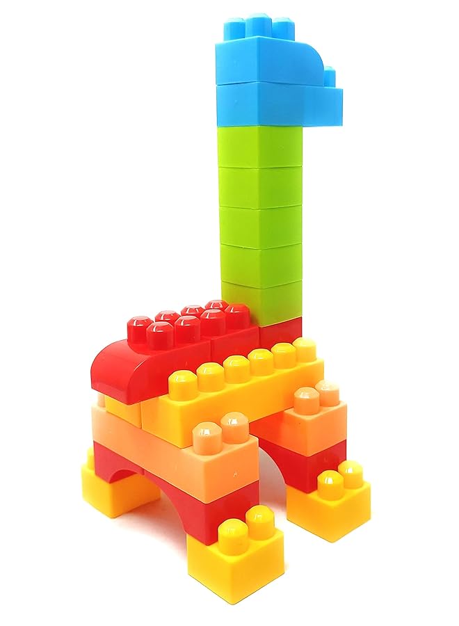 Akrobo Fun Moment Plastic Mega Blocks Building Red Bag 100Pcs For 3+ Age - Image 5