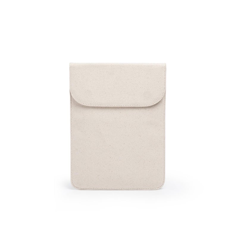 YONBEN Liner Bag iPad Sleeve Soft Case Pouch Square Inner Bag with Cotton Magnetic Closure Simple and Stylish Storage Case Available for iPad (Beige,Small) - Image 1