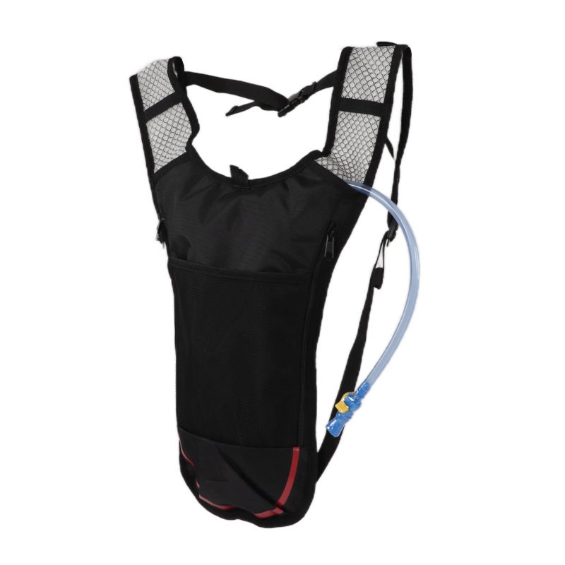 Hydration Pack: 20℃ To 50℃ Resistant, Waterproof Oxford Cloth Nylon, Breathable Mesh Back - Adjustable Straps, Double Zippers 3 Pockets Water Backpack for Outdoor Sports Enthusiasts, Running, Hiking, - Image 2