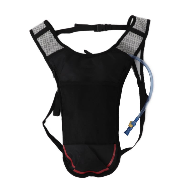 Hydration Pack: 20℃ To 50℃ Resistant, Waterproof Oxford Cloth Nylon, Breathable Mesh Back - Adjustable Straps, Double Zippers 3 Pockets Water Backpack for Outdoor Sports Enthusiasts, Running, Hiking, - Image 4
