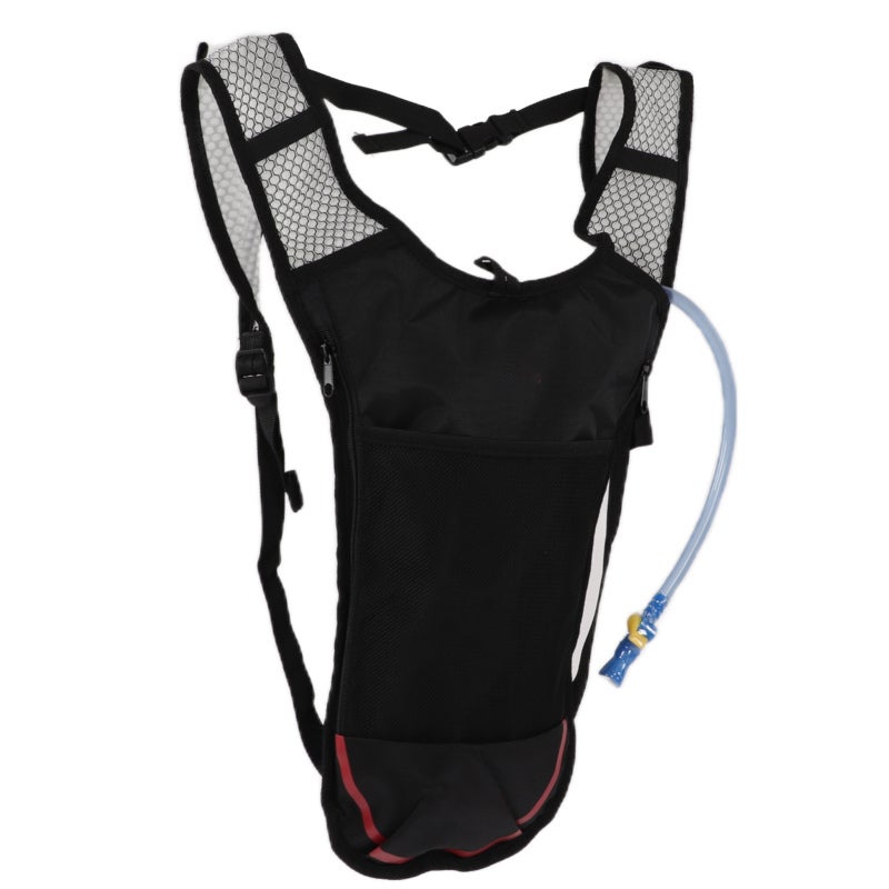 Hydration Pack: 20℃ To 50℃ Resistant, Waterproof Oxford Cloth Nylon, Breathable Mesh Back - Adjustable Straps, Double Zippers 3 Pockets Water Backpack for Outdoor Sports Enthusiasts, Running, Hiking, - Image 3