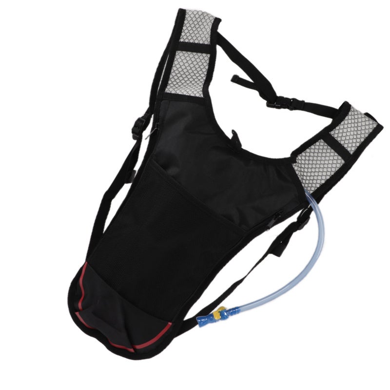 Hydration Pack: 20℃ To 50℃ Resistant, Waterproof Oxford Cloth Nylon, Breathable Mesh Back - Adjustable Straps, Double Zippers 3 Pockets Water Backpack for Outdoor Sports Enthusiasts, Running, Hiking, - Image 5