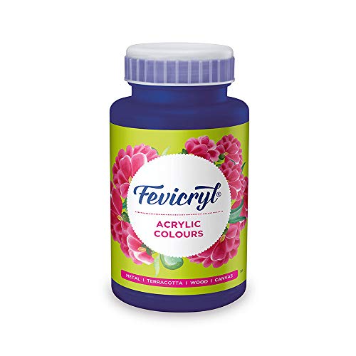 Fevicryl Acrylic Colour Mauve, 500ml, Art and Craft, DIY Paint, Rich Pigment, Non-Cracking for Canvas, Wood, Leather, Earthenware, Metal | Ideal for Artists, Students, Hobbyists - Image 1