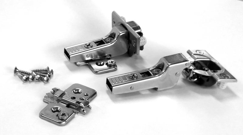 Blum Clip top BLUMOTION Soft Close Hinges 110 Degree Self Closing Frameless with Mounting Plates Partial Overlay 8 Pack