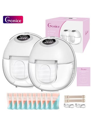 Gonice Breast Pump, Wearable Breast Pump,Hands Free Breast Pump, Electric Portable Breast Pump with 2 Mode & 9 Levels, Wireless Breast Pump Hand Free, 2 Pack - pzsku/ZE7E74F4D3FD96F6D4E5AZ/45/1752636958/cbe71831-c681-49c2-be29-e48719a1c12d