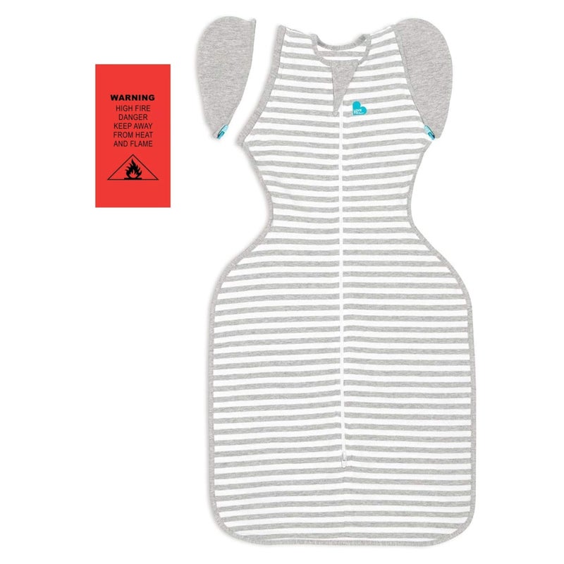 Love to Dream Swaddle UP Transition Bag, Patented Zip-Off Wings, Gently Help Baby Safely Transition from Being Swaddled to arms Free Before Rolling Over, Gray, Large, 19-24 lbs - Image 3