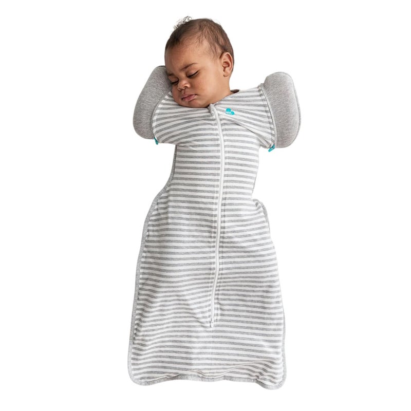 Love to Dream Swaddle UP Transition Bag, Patented Zip-Off Wings, Gently Help Baby Safely Transition from Being Swaddled to arms Free Before Rolling Over, Gray, Large, 19-24 lbs - Image 1